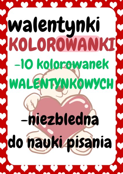 WALENTYNKI KOLOROWANKI