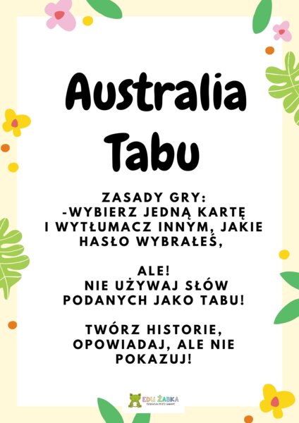 Gra Tabu - Australia