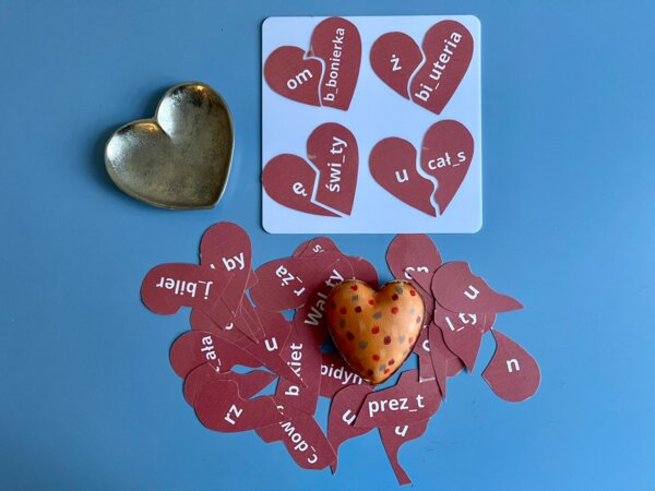 Ortografia - walentynki - puzzle