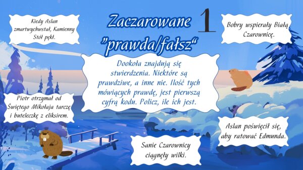 Escape room. "Opowieści z Narnii. Lew, czarownica i stara szafa"