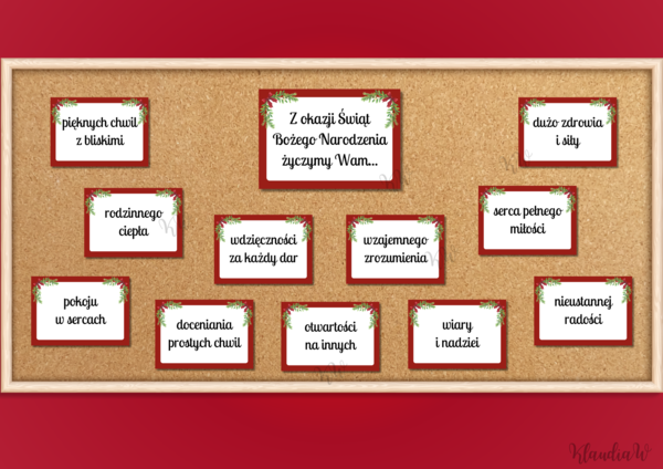 Gazetka z życzeniami na Boże Narodzenie - wersja 1