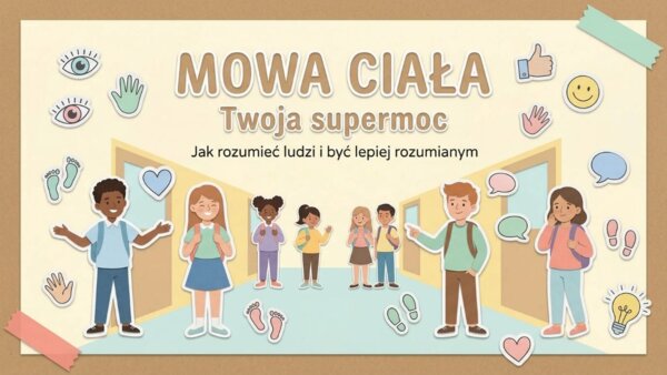 Mowa ciała, Komunikacja niewerbalna - materiały na gazetkę/prezentacje/rewalidację/trening umiejętności społecznych