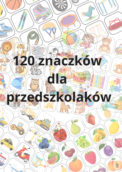 Znaczki do szatni dla przedszkolaków – 120 wzorów PDF