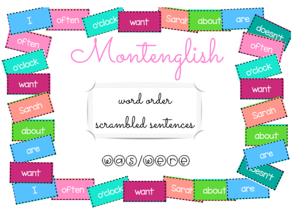 Rozsypanki wyrazowe Scrambled Sentences: was/were