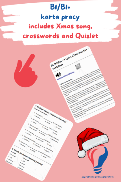 B1/B1plus - A Quiet Christmas Eve - karta pracy (2025)