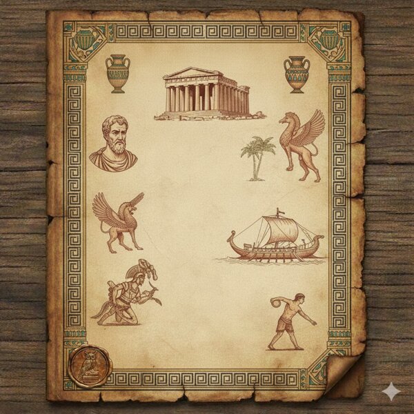 KRZYŻÓWKA – „STAROŻYTNA GRECJA” – MATERIAŁ DYDAKTYCZNY