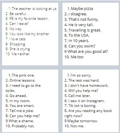 Flirt towarzyski - reagowanie językowe, 8 klasa