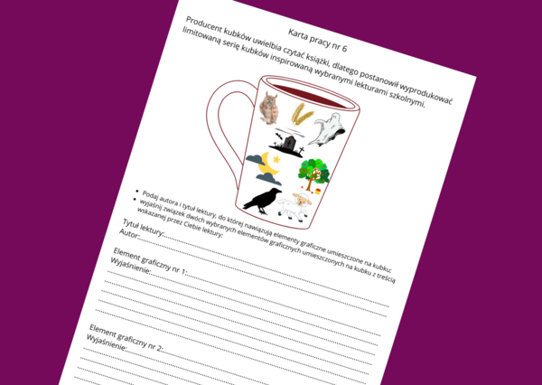 "DZIADY cz. II” – lektury- kl. 4-8 – ikonki – powtórzenie – powtórka – egzamin – karta pracy