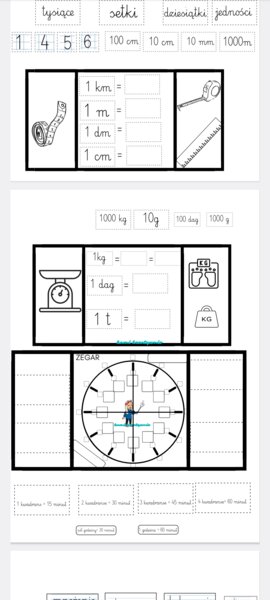 Lapbook matematyczny klasa 3