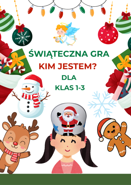 „Kim jestem?” — świąteczna gra, która ratuje klasową wigilijkę