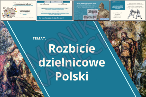 Rozbicie dzielnicowe Polski - prezentacja historia klasa 5