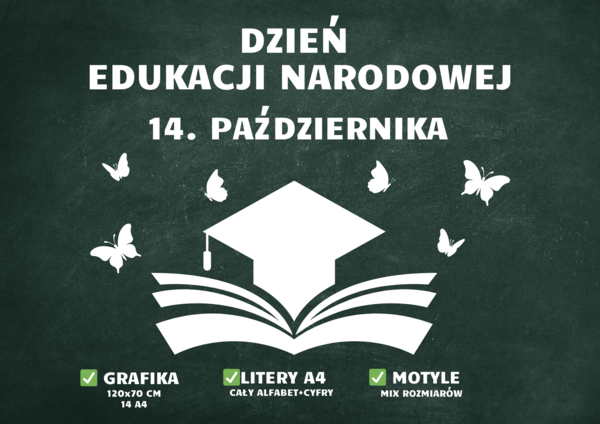 DZIEŃ EDUKACJI NARODOWEJ - 14.10 - DEKORACJA XXL