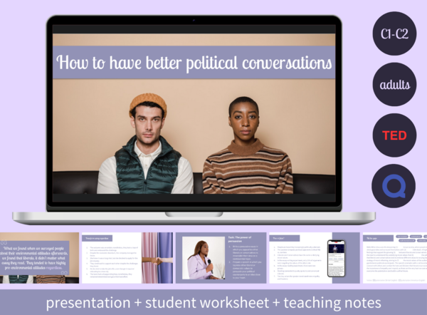 Konwersacje dla dorosłych: How to have better political conversations (poziom C1-C2)