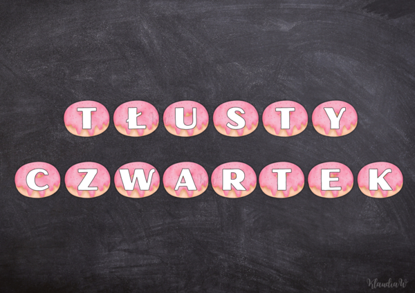 Tłusty Czwartek - girlanda