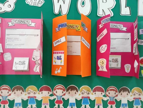 LAPBOOK - Present Simple & Present Continuous by Alicja Soszka