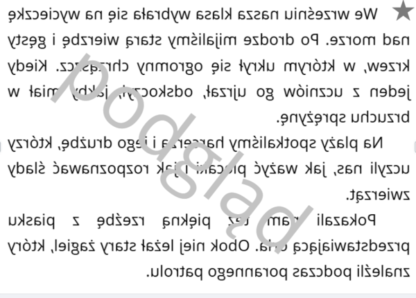 Lustrzane dyktando "rz i "ż" dla klas 4-6