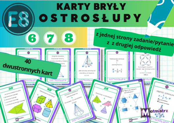 BRYŁY KARTY OSTROSŁUPY
