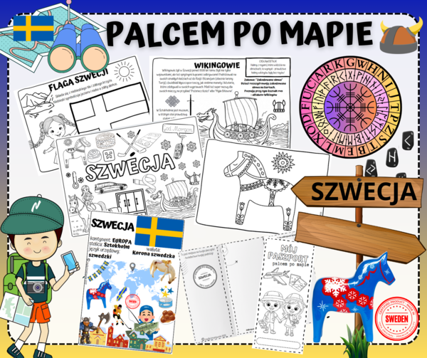 SZWECJA - PALCEM PO MAPIE