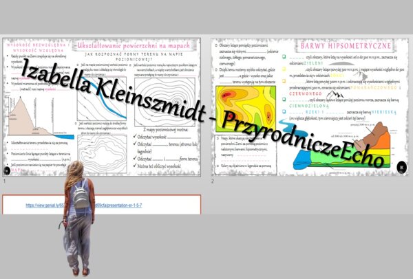 Dwie karty pracy „Ukształtowanie powierzchni na mapach” wykonane w power point do edycji. Geografia 5, „Mapa Polski” na podstawie wydawnictwa NOWA ERA + w gratisie link do niekomercyjnego escape roomu do tego tematu.