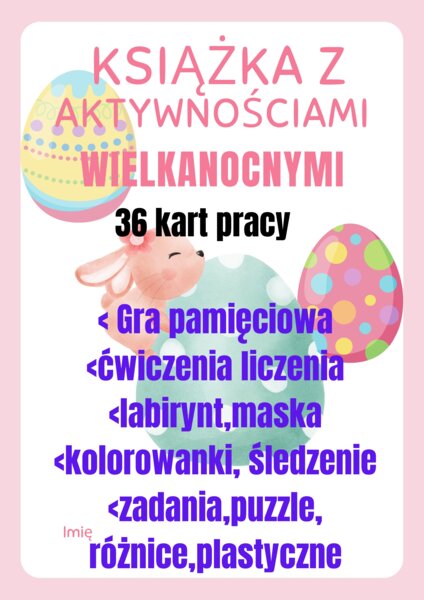 Wielkanoc 36 kart pracy