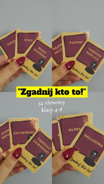 "Zgadnij kto to!" - klasy 4-8 szkoła podstawowa