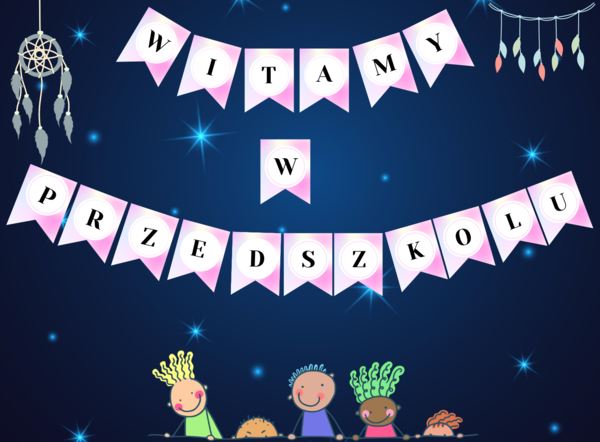 Girlanda "Witamy w przedszkolu"