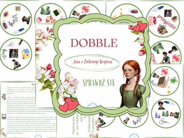 ,,Ania z Zielonego Wzgórza"-DOBBLE