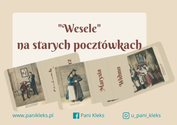 "Wesele" na starych pocztówkach