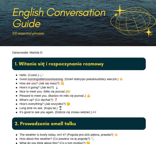 English Conversation Guide