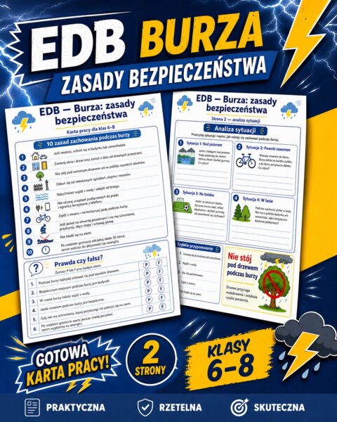 Burza - zasady bezpieczeństwa