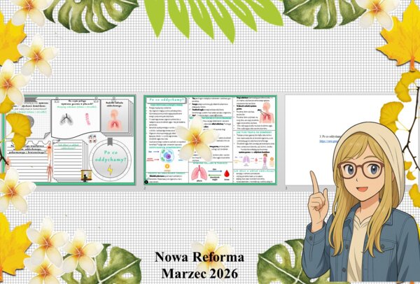 Mały zestaw na jedną lekcję: sketchnotka/notatka/przypomnienie dla nauczyciela, karta pracy plus prezentacja multimedialna „Po co oddychamy?” w genial.ly. Przyroda "Odkrywam przyrodę". Klasa 4. Dział „Jak działa moje ciało?".