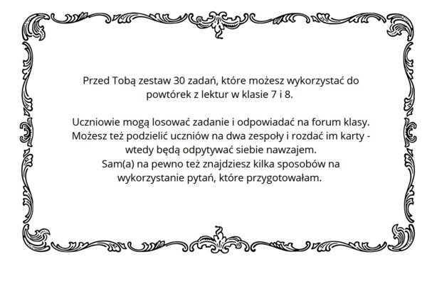 Wybierz lekturę, która... Zestaw do powtórek i ćwiczeń argumentowania.