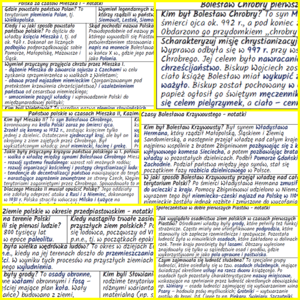 Wczesnopiastowska Polska – komplet notatek
