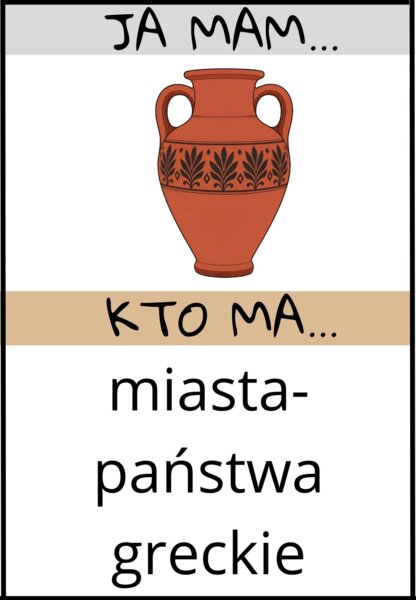Gra Ja mam, kto ma - Starożytna Grecja, wersja obrazkowa