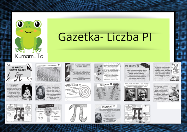 Gazetka- Liczba PI (cz/b)
