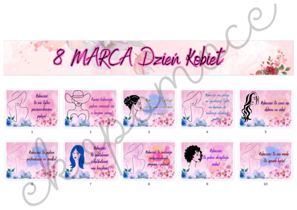 8 marca gazetka szkolna na Dzień Kobiet