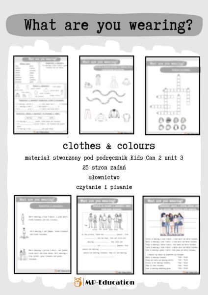 Clothes & colours - Kids Can 2