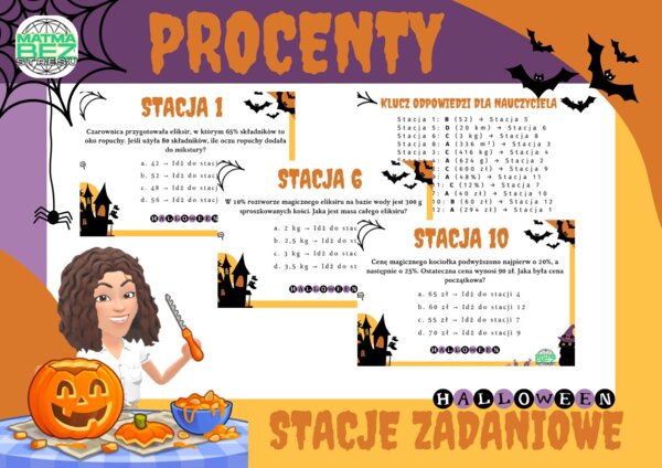 Procenty - stacje zadaniowe