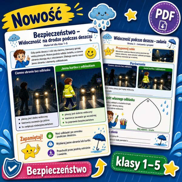 Widoczność na drodze podczas deszczu