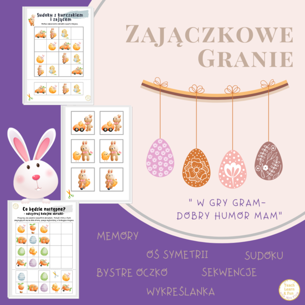 🐰🎯 Zajączkowe Granie — Wielkanocna zabawa pełna wyzwań! 🌸🥚