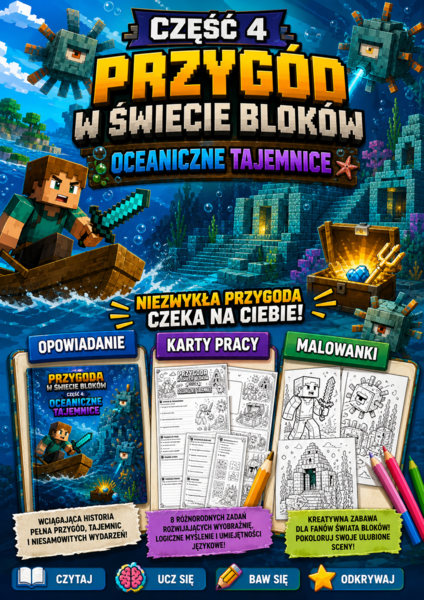 Przygoda w Świecie Bloków – Część 4: Ocean Pakiet Czytania i Zadań