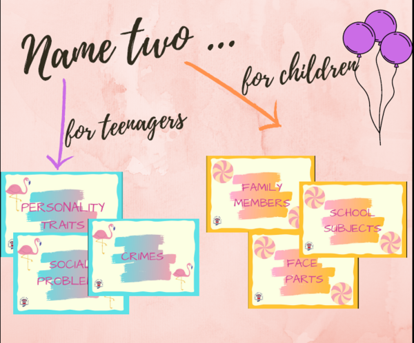 Name two - for children - gra dydaktyczna