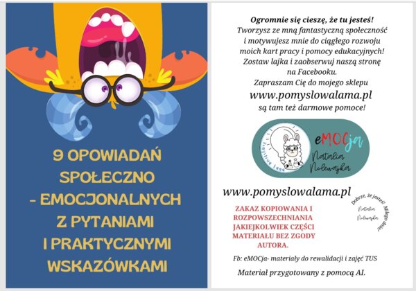 9 opowiadań społecznych dla dzieci w wieku 6-8 lat