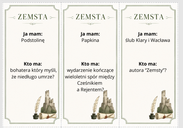 Zemsta - ja mam, kto ma?
