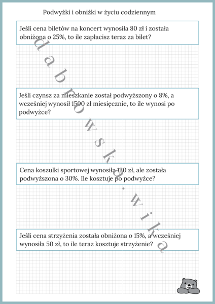 Podwyżki i obniżki w życiu codziennym