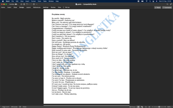 Materiały dla ósmoklasisty: lista czasowników nieregularnych, lista wybranych czasowników frazowych, lista przydatnych zwrotów sytuacyjnych