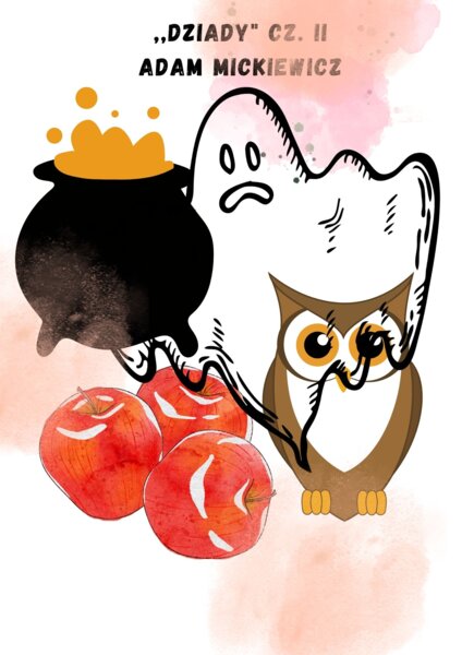 ,,Dziady" cz. II - plansza na wprowadzenie + odpowiedzi! Egzamin!