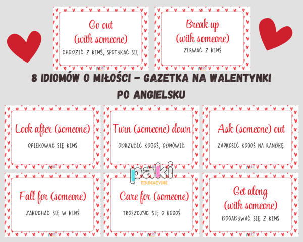 Idiomy // walentynki // gazetka po angielsku
