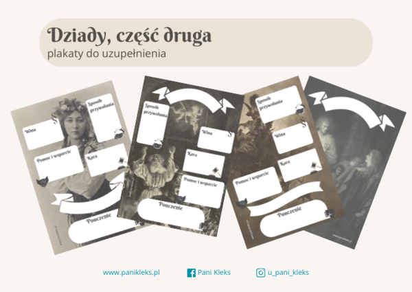 Dziady, cz. II - plakaty do uzupełnienia