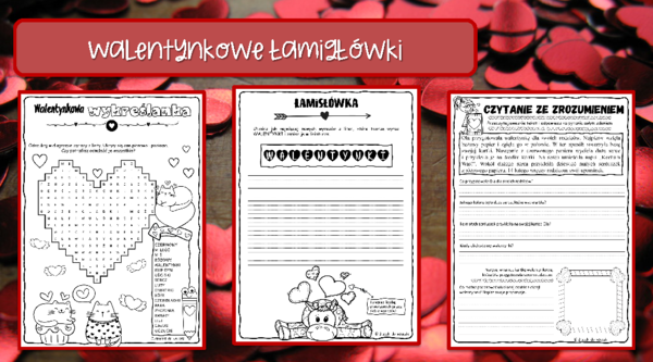 Walentynkowe łamigłówki